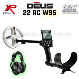 Deus Dedektör – 22,5cm HF Başlık, Ana Kontrol Ünitesi,Ws5 Kulaklık