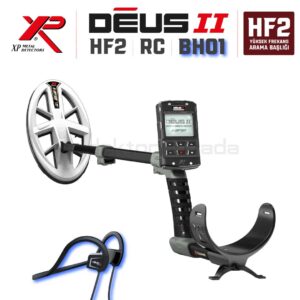 DEUS 2 GOLD – 24x13cm HF2 Başlıklı , Ana Kontrol Üniteli Dedektör BH-01 Su Altı Kemik İletim Kulaklıklı Paket