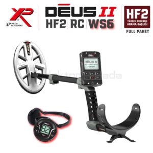 DEUS 2 GOLD – 24x13cm HF2 Başlıklı , Ana Kontrol Üniteli Dedektör WS6 Kablosuz Kulaklıklıklı Full Paket